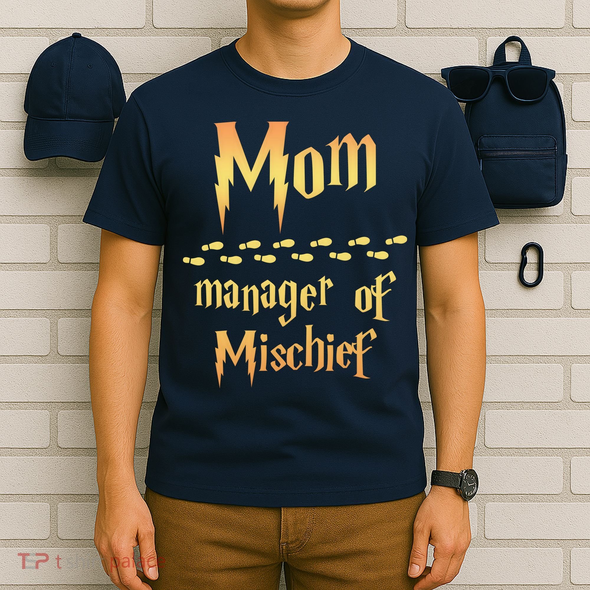 Mom Manager Of Mischief Mothers Day Gift T-Shirt