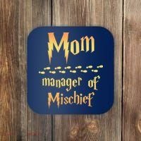 Mom Manager Of Mischief Mothers Day Gift Coaster thumb 0