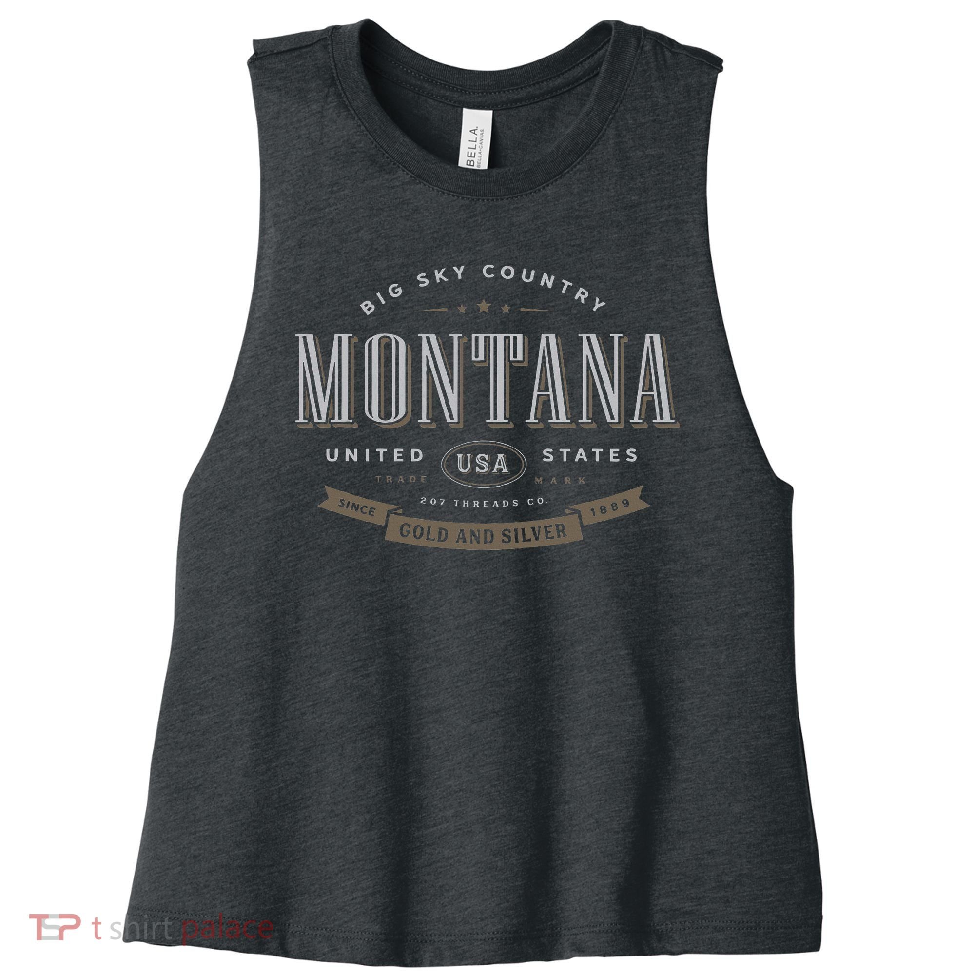 Montana Women's Racerback Cropped Tank