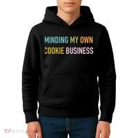 Minding My Own Cookie Business Home Baker Business Cookier Kids Hoodie thumb 4
