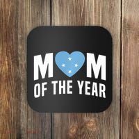 Micronesian Mom Of The Year Cute Micronesia Flag Heart Coaster thumb 0