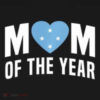 Micronesian Mom Of The Year Cute Micronesia Flag Heart Mousepad thumb 1