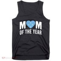 Micronesian Mom Of The Year Cute Micronesia Flag Heart Tank Top thumb 0