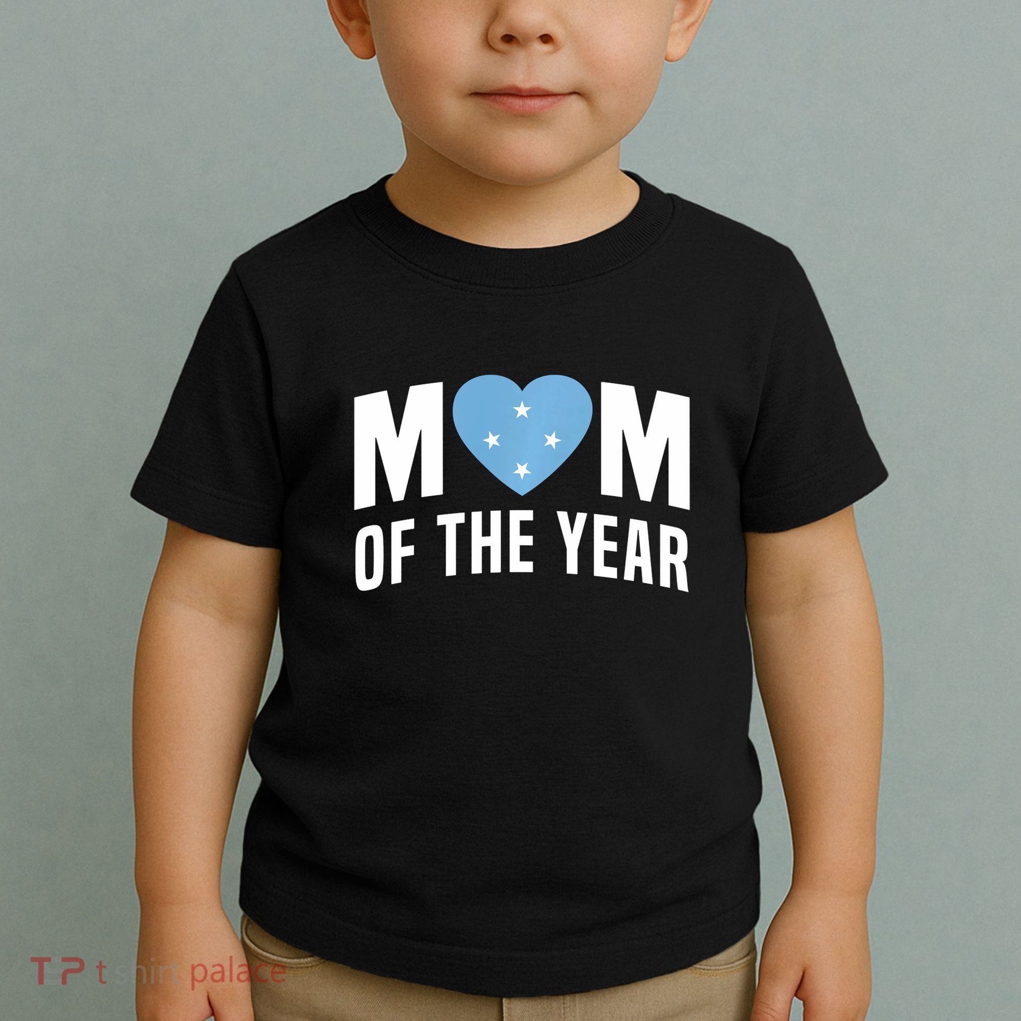 Micronesian Mom Of The Year Cute Micronesia Flag Heart Toddler T-Shirt