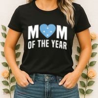 Micronesian Mom Of The Year Cute Micronesia Flag Heart Women's T-Shirt thumb 2