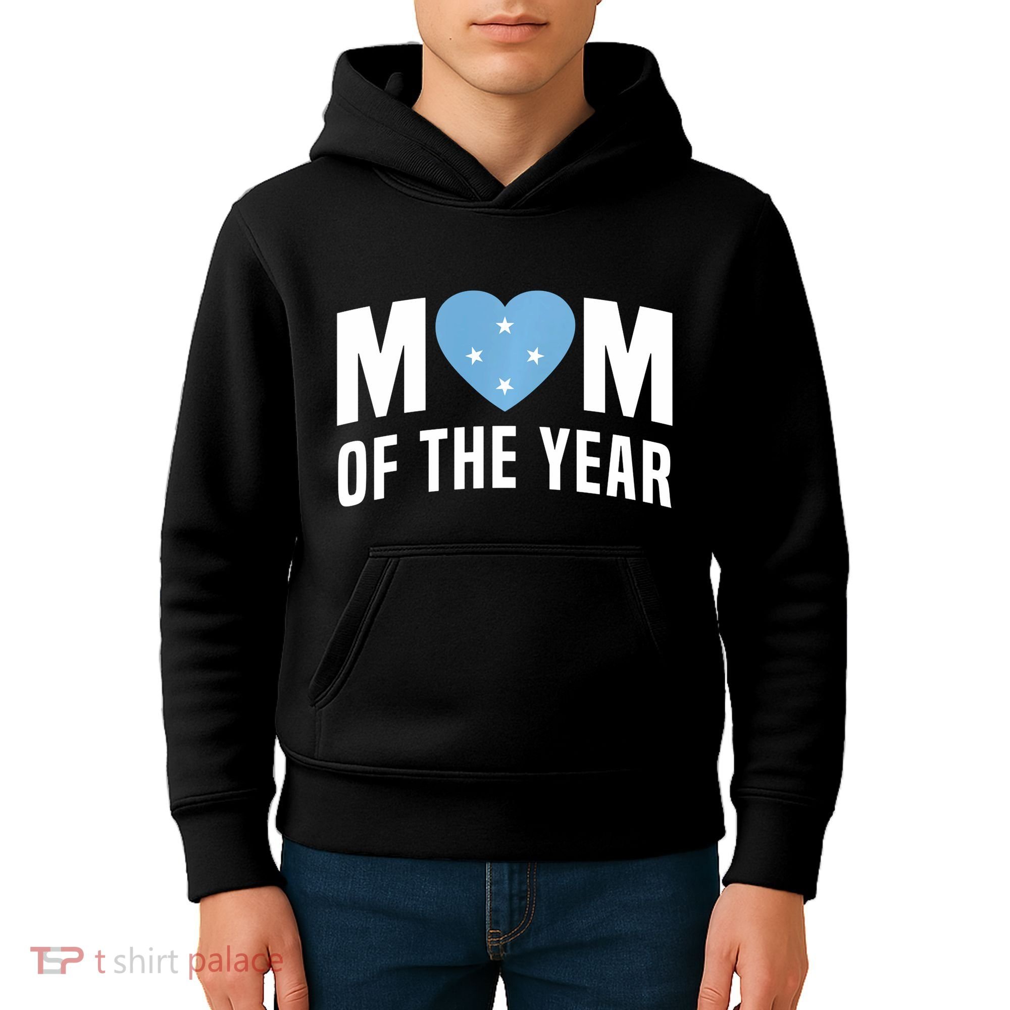 Micronesian Mom Of The Year Cute Micronesia Flag Heart Kids Hoodie