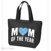 Micronesian Mom Of The Year Cute Micronesia Flag Heart Tote Bag thumb 3