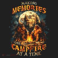 Making Memories One Campfire At A Time Bigfoot Camping Tumbler thumb 3