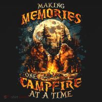 Making Memories One Campfire At A Time Bigfoot Camping Ornament thumb 1