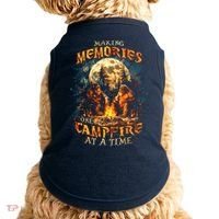 Making Memories One Campfire At A Time Bigfoot Camping Doggie Tank thumb 0