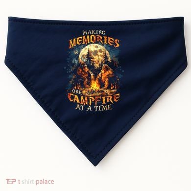 Making Memories One Campfire At A Time Bigfoot Camping USA-Made Doggie Bandana