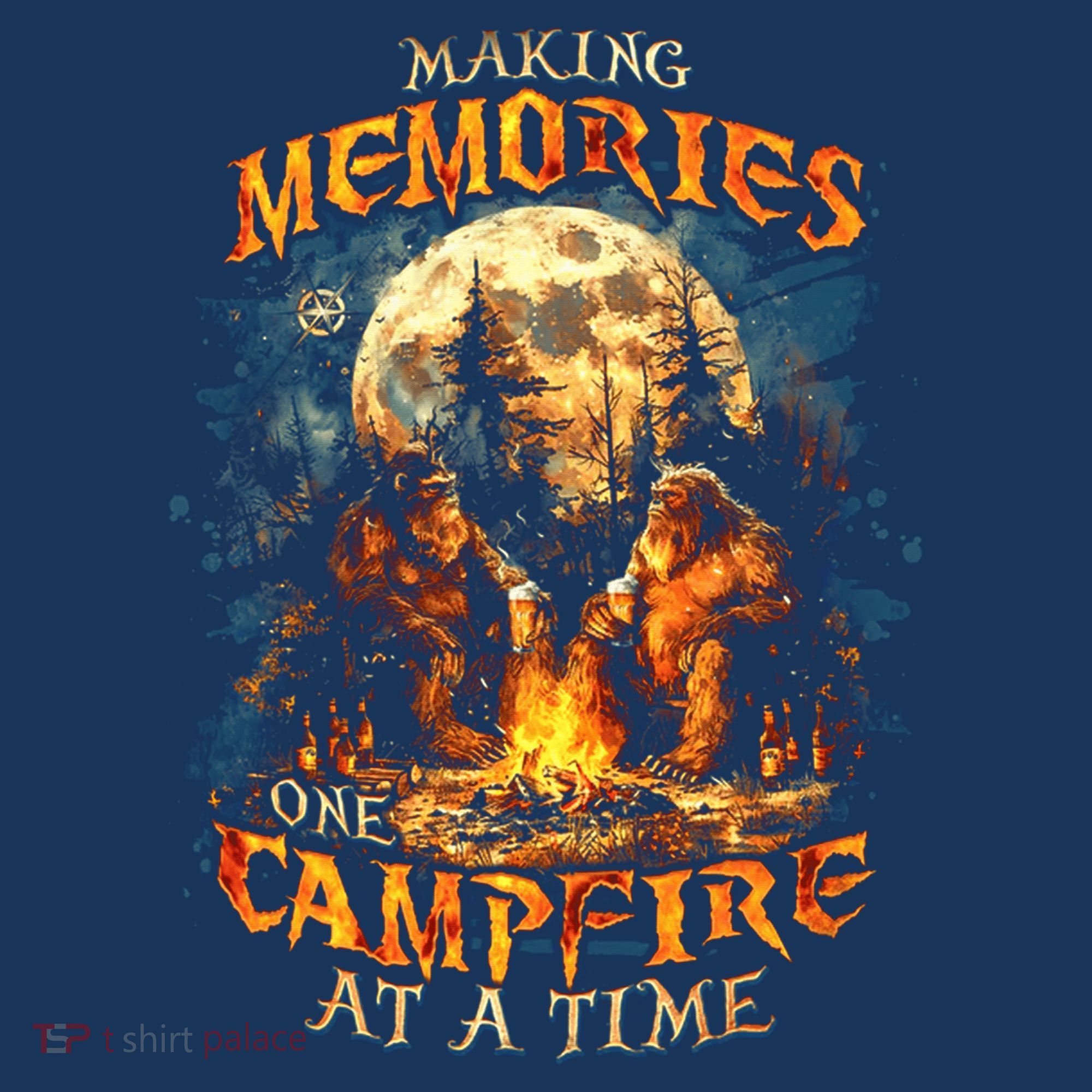 Making Memories One Campfire At A Time Bigfoot Camping Coaster