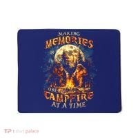 Making Memories One Campfire At A Time Bigfoot Camping Mousepad thumb 0