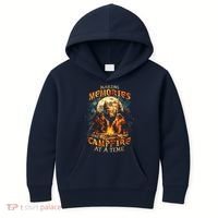 Making Memories One Campfire At A Time Bigfoot Camping Kids Hoodie thumb 0
