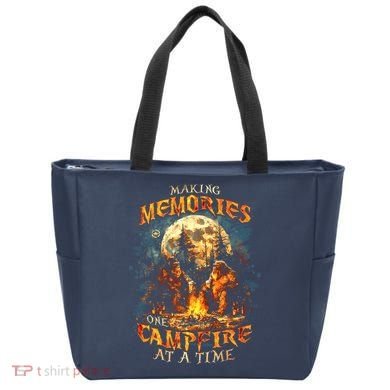 Making Memories One Campfire At A Time Bigfoot Camping Tote Bag