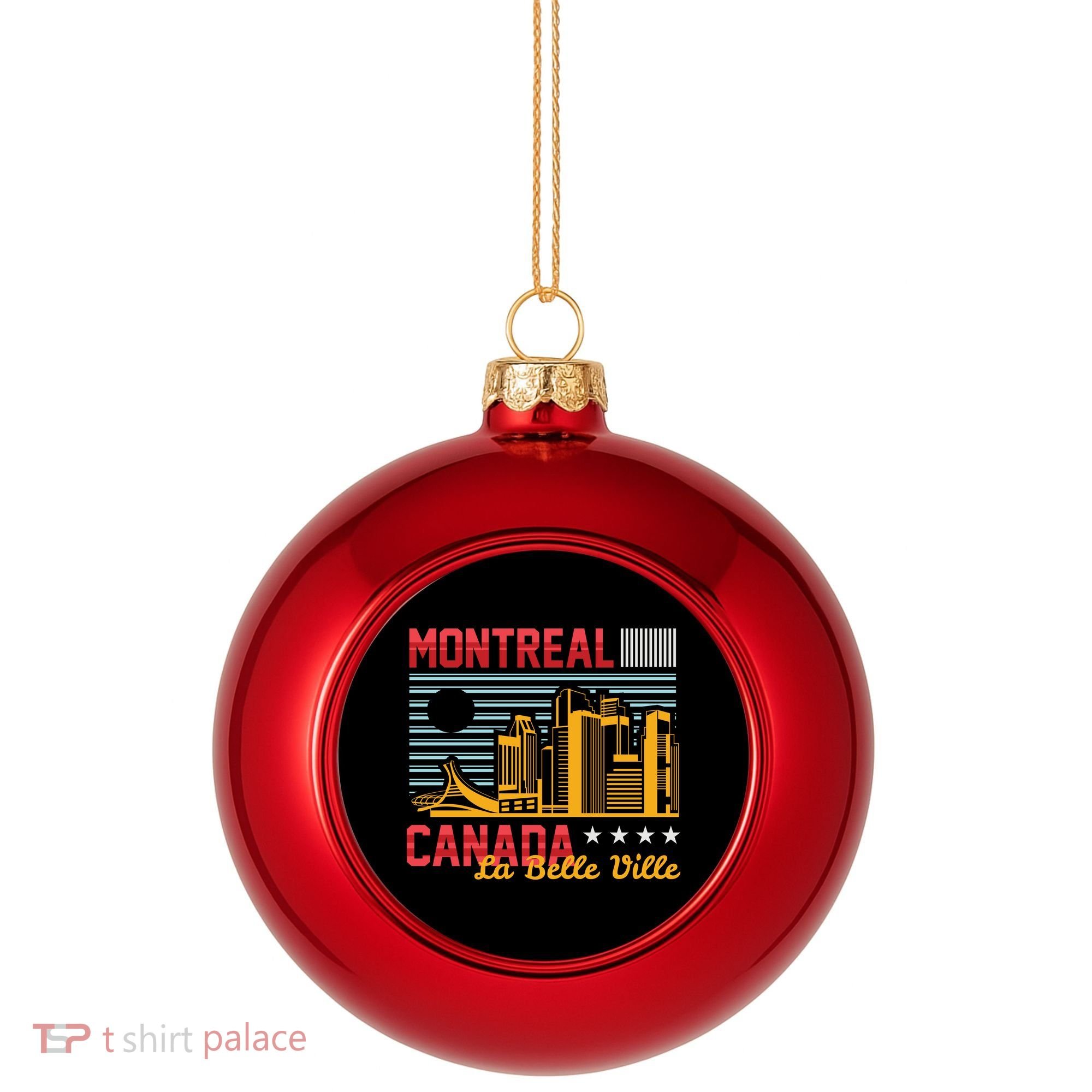 Montreal Plastic Christmas Ball Ornament