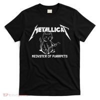 Metallicat Meowster Of Purrpets Funny Cat T-Shirt thumb 0