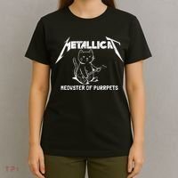 Metallicat Meowster Of Purrpets Funny Cat T-Shirt thumb 4