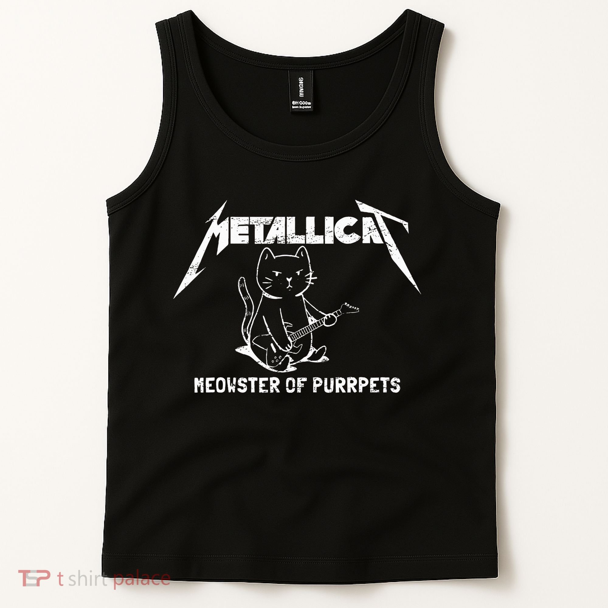 Metallicat Meowster Of Purrpets Funny Cat Tank Top