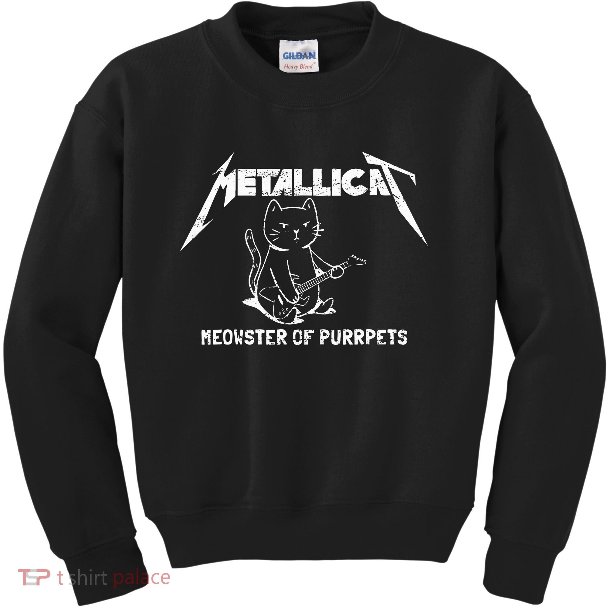 Metallicat Meowster Of Purrpets Funny Cat Kids Sweatshirt