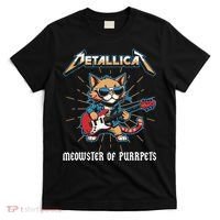 Metallicat Meowster Of Purrpets Funny Cat T-Shirt thumb 0