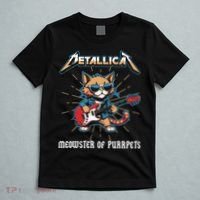 Metallicat Meowster Of Purrpets Funny Cat T-Shirt thumb 5