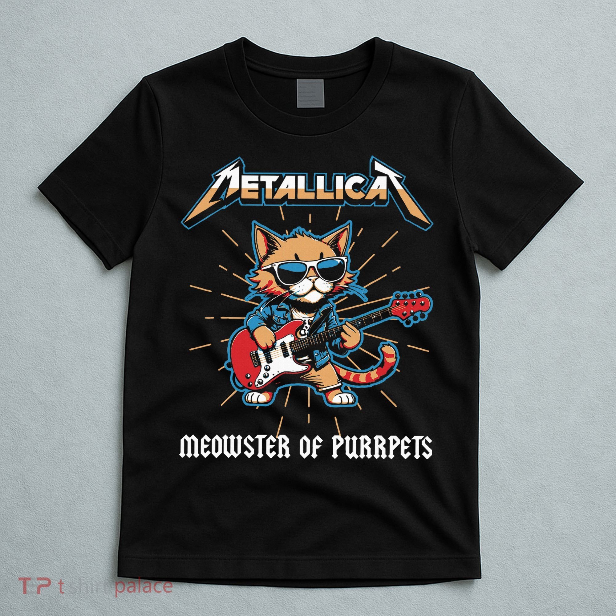 Metallicat Meowster Of Purrpets Funny Cat T-Shirt
