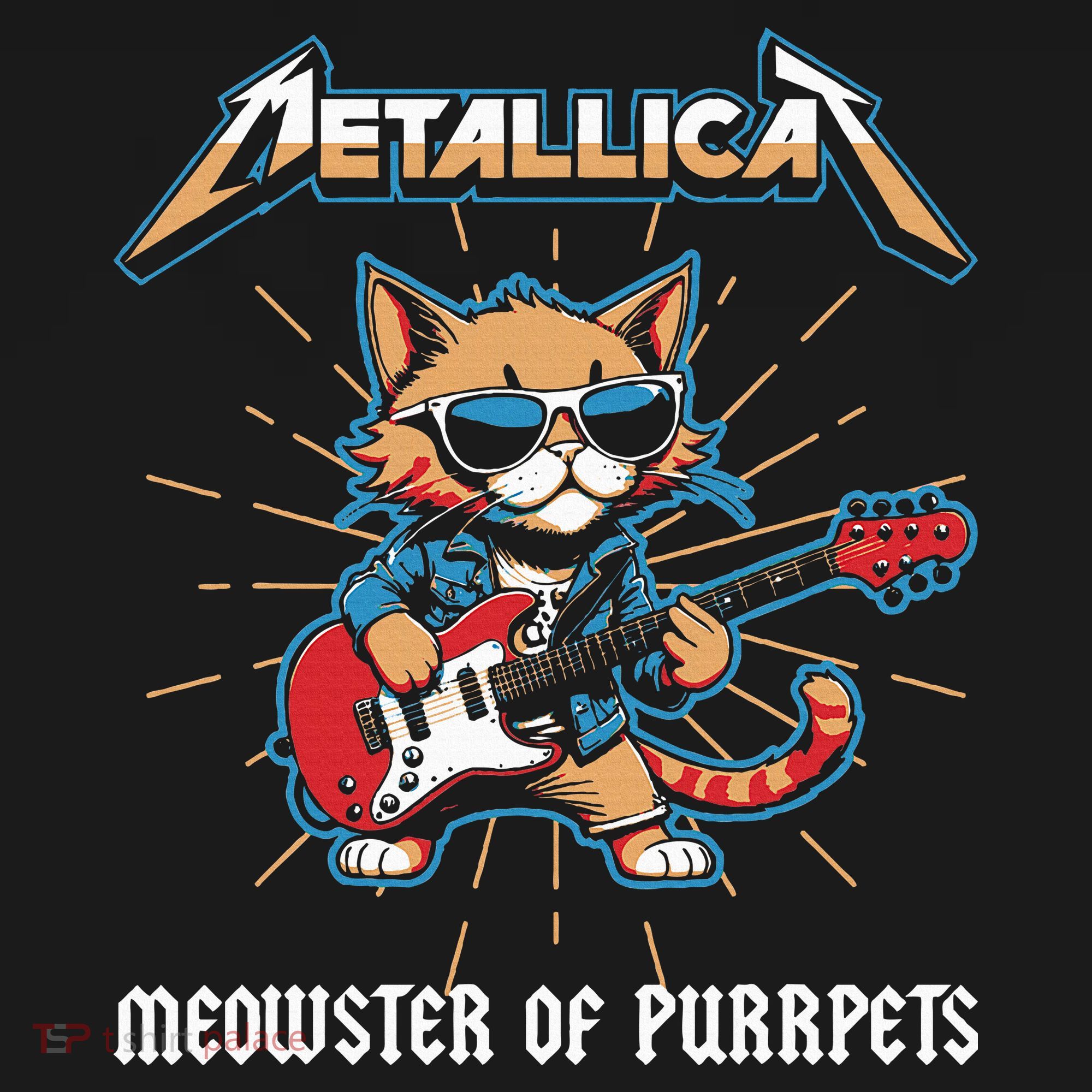 Metallicat Meowster Of Purrpets Funny Cat T-Shirt