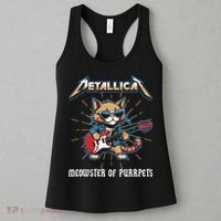 Metallicat Meowster Of Purrpets Funny Cat Women's Tank Top thumb 3