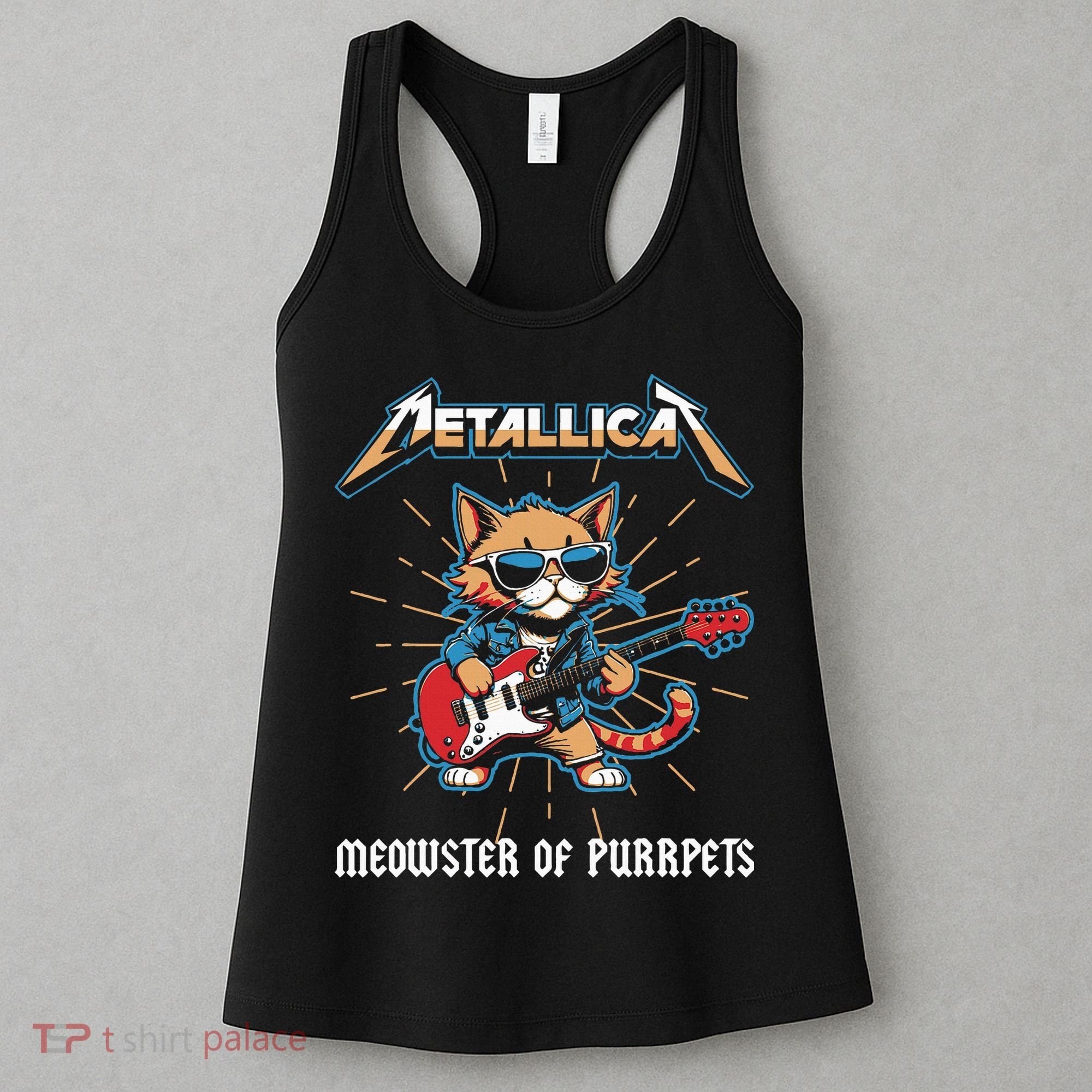 Metallicat Meowster Of Purrpets Funny Cat Women's Tank Top