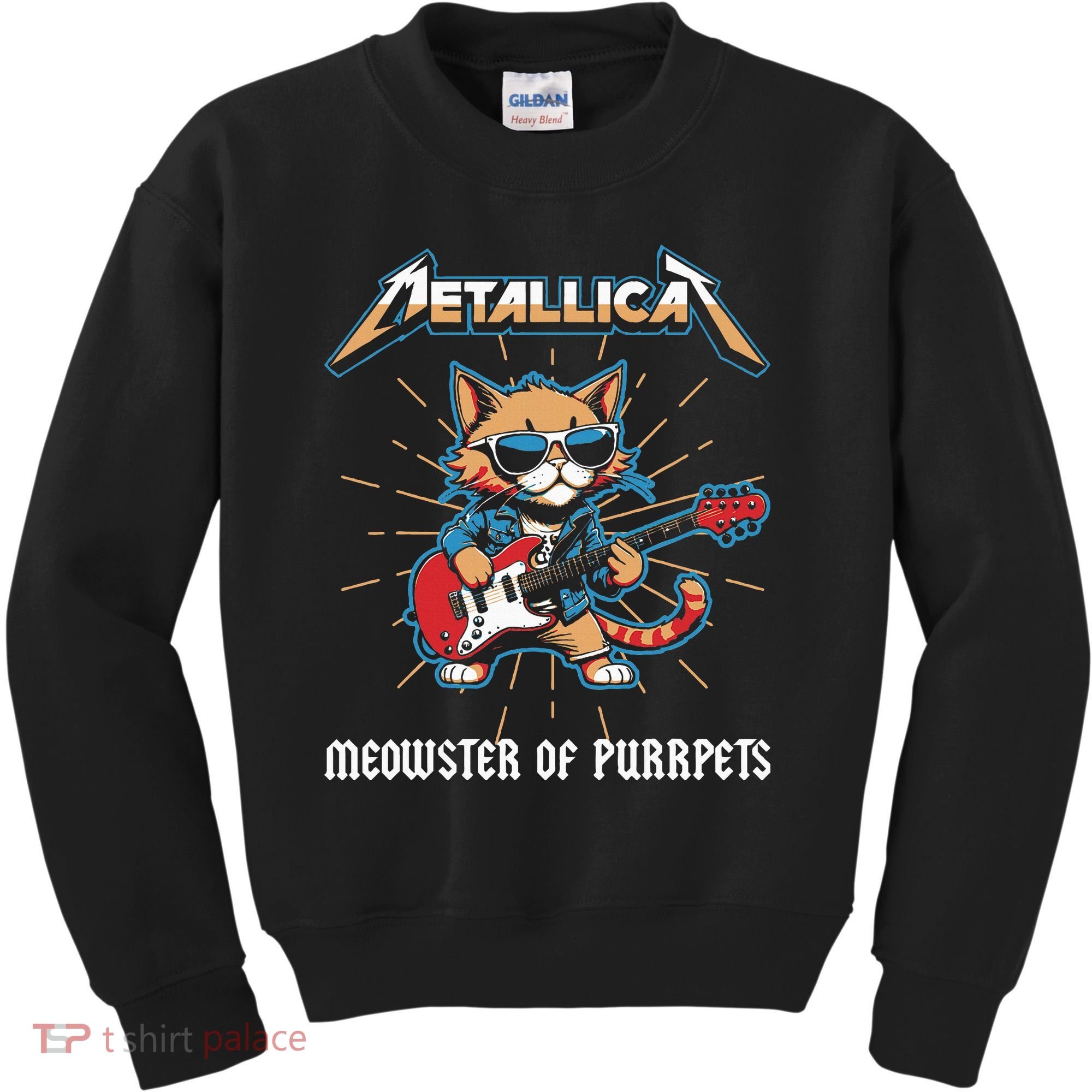 Metallicat Meowster Of Purrpets Funny Cat Kids Sweatshirt