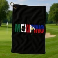 Mexipino Mexico Philippines Flag Ancestery Filipino Mexican Golf Towel thumb 1