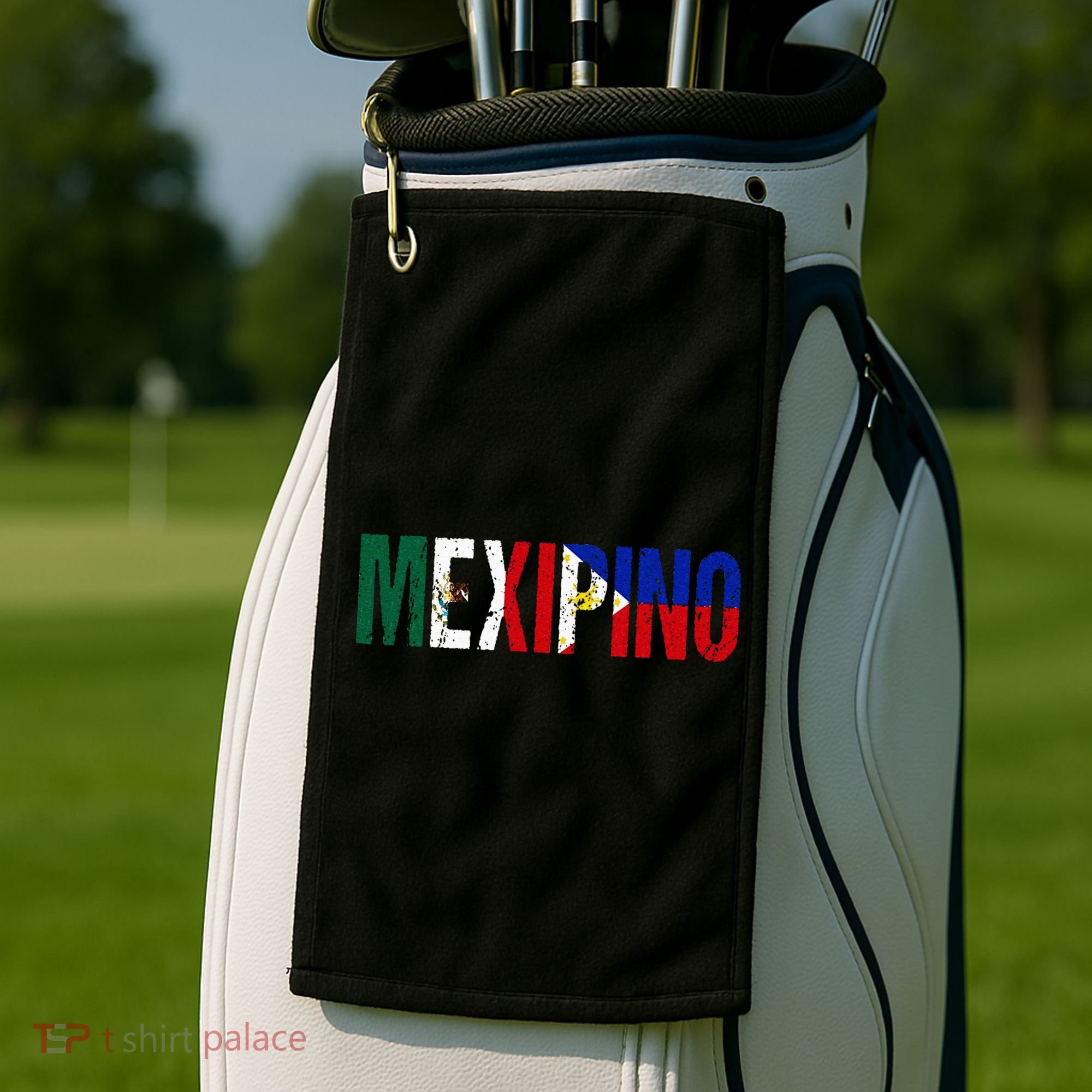 Mexipino Mexico Philippines Flag Ancestery Filipino Mexican Golf Towel