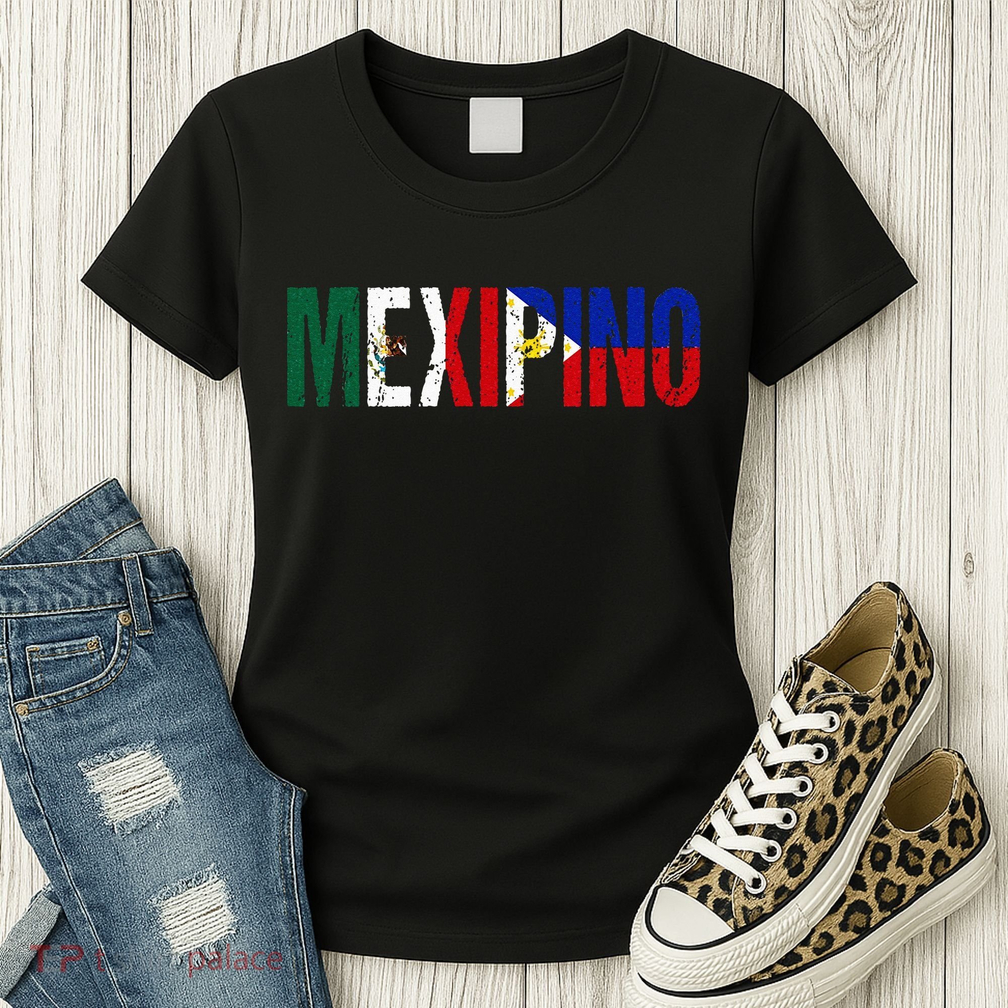 Mexipino Mexico Philippines Flag Ancestery Filipino Mexican Women's T-Shirt