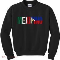 Mexipino Mexico Philippines Flag Ancestery Filipino Mexican Kids Sweatshirt thumb 0