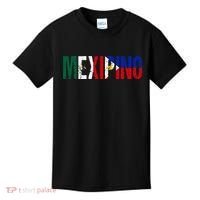 Mexipino Mexico Philippines Flag Ancestery Filipino Mexican Kids T-Shirt thumb 0