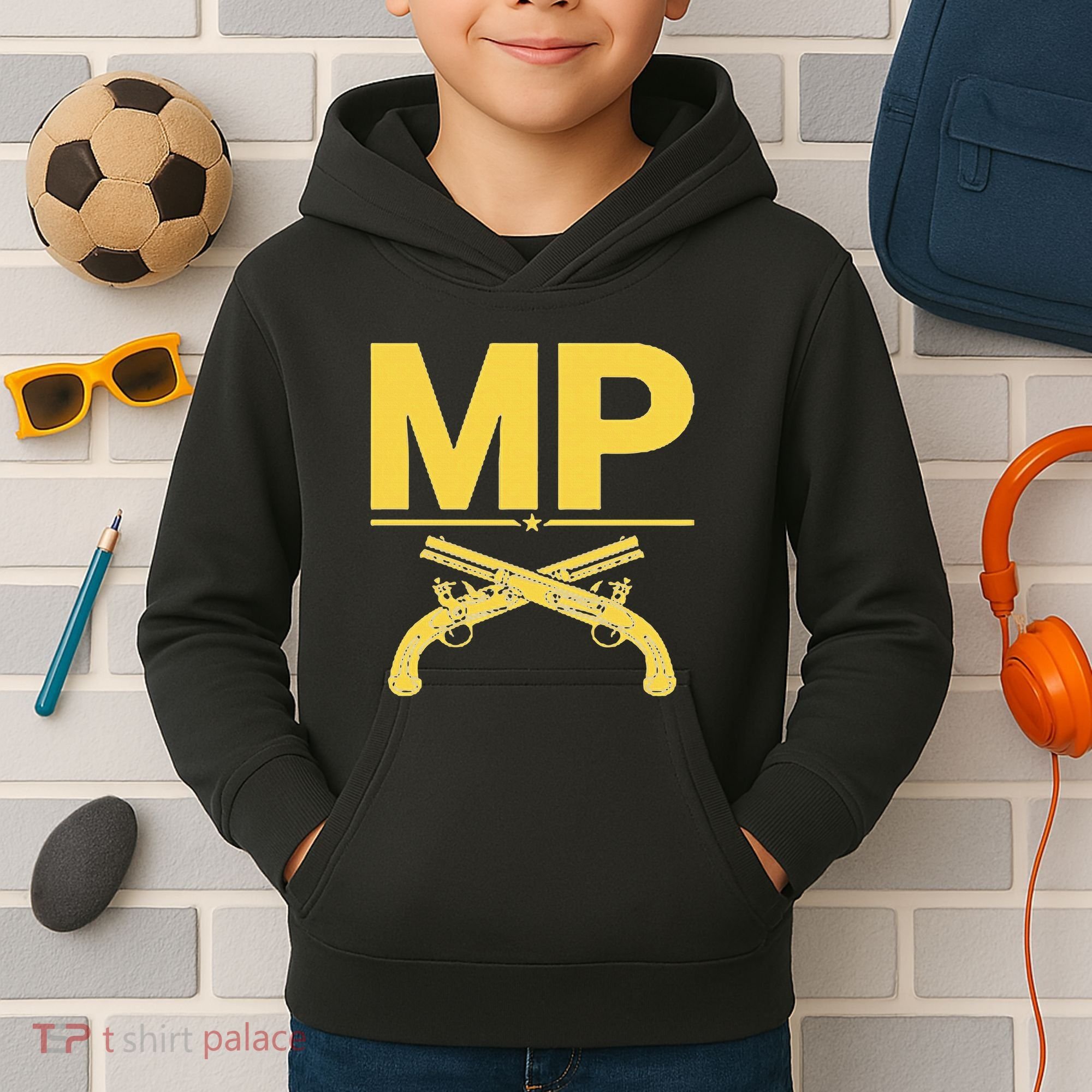 Mp Military Police Corps Kids Hoodie