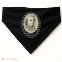 Mozart Mozart Portrait Classical Music Lover Gift USA-Made Doggie Bandana thumb 0