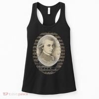 Mozart Mozart Portrait Classical Music Lover Gift Women's Tank Top thumb 0