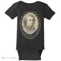 Mozart Mozart Portrait Classical Music Lover Gift Baby Bodysuit thumb 0