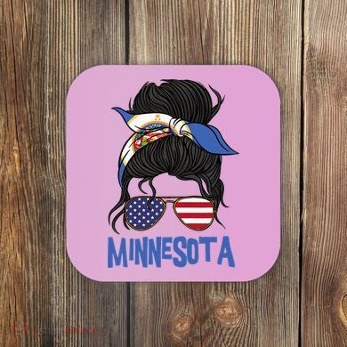 Minnesota Minnesota Proud State Flag Coaster