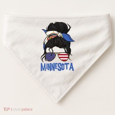 Minnesota Minnesota Proud State Flag USA-Made Doggie Bandana