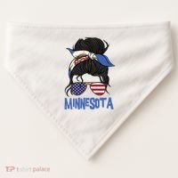 Minnesota Minnesota Proud State Flag USA-Made Doggie Bandana thumb 0