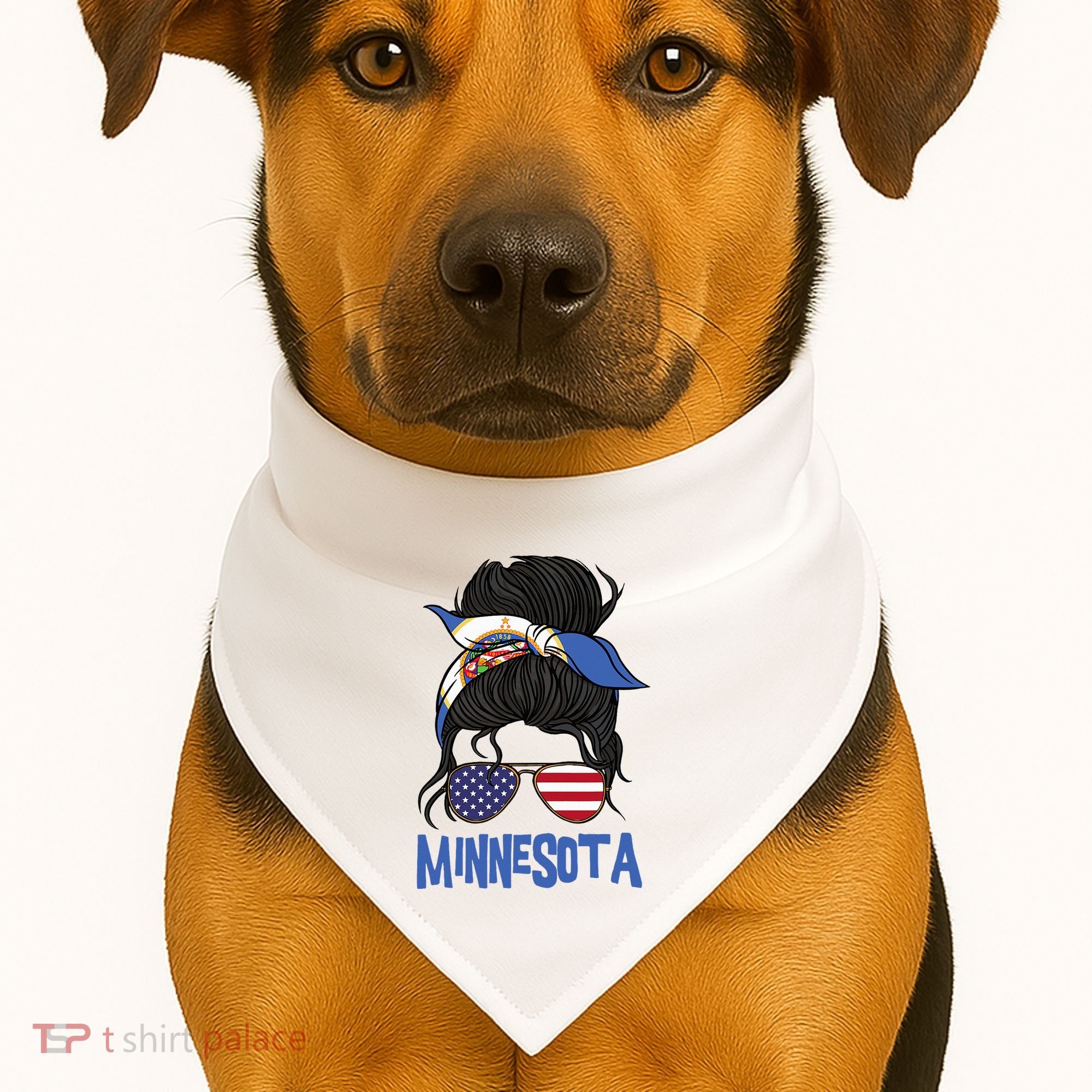 Minnesota Minnesota Proud State Flag USA-Made Doggie Bandana