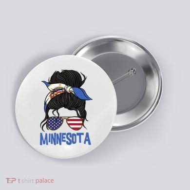 Minnesota Minnesota Proud State Flag Button