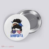 Minnesota Minnesota Proud State Flag Button thumb 0