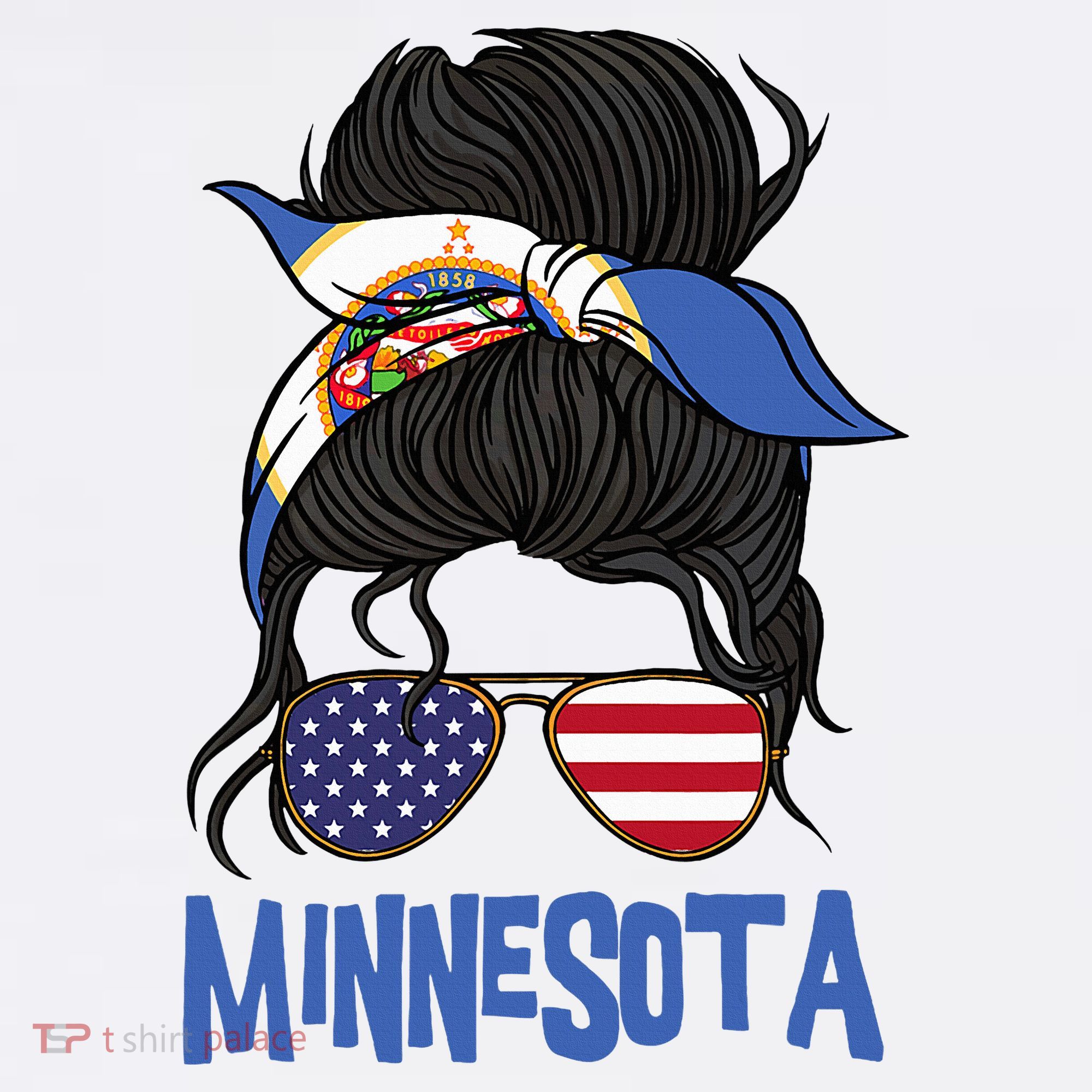 Minnesota Minnesota Proud State Flag Button