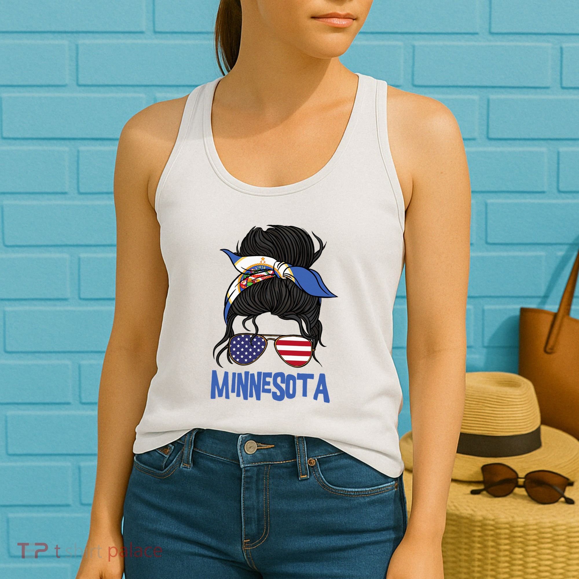 Minnesota Minnesota Proud State Flag Women's Tank Top
