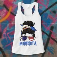 Minnesota Minnesota Proud State Flag Women's Tank Top thumb 3