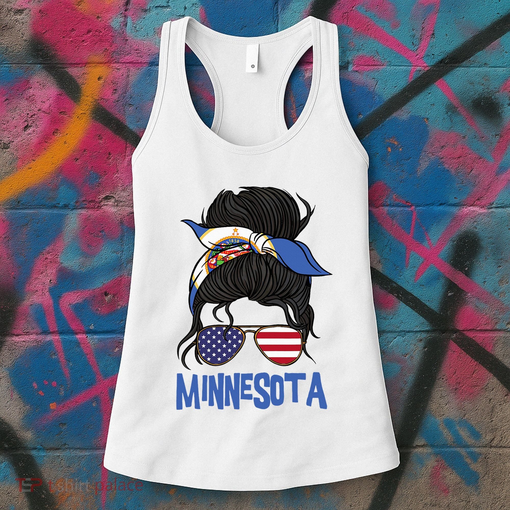 Minnesota Minnesota Proud State Flag Women's Tank Top